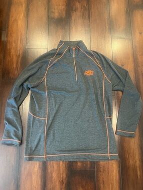 Tommy Bahama Charcoal Gray Zip Jacket with OSU Logo